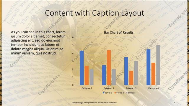 Content with Caption presentation slide layout