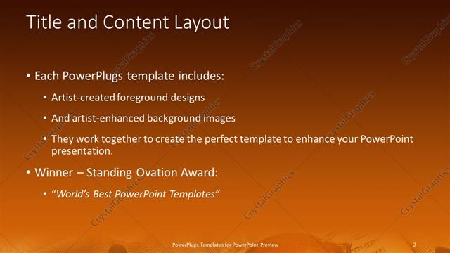 Title and Content presentation slide layout