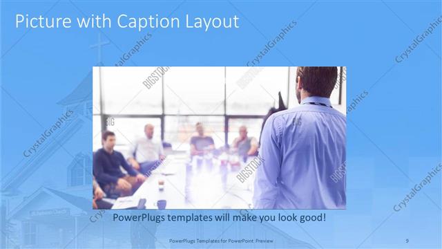 Picture with Caption presentation slide layout
