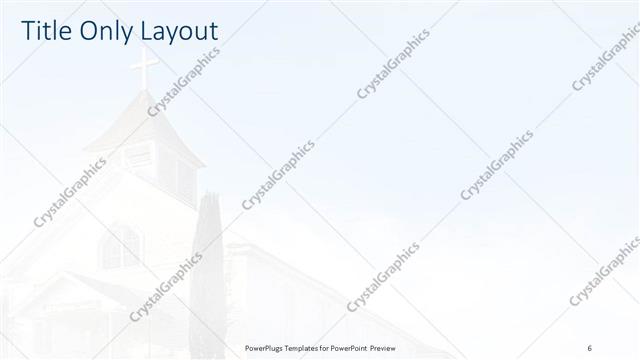 Title Only presentation slide layout