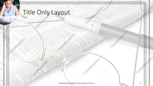 Title Only presentation slide layout