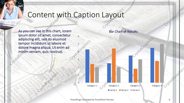 Content with Caption presentation slide layout