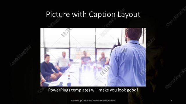 Picture with Caption presentation slide layout