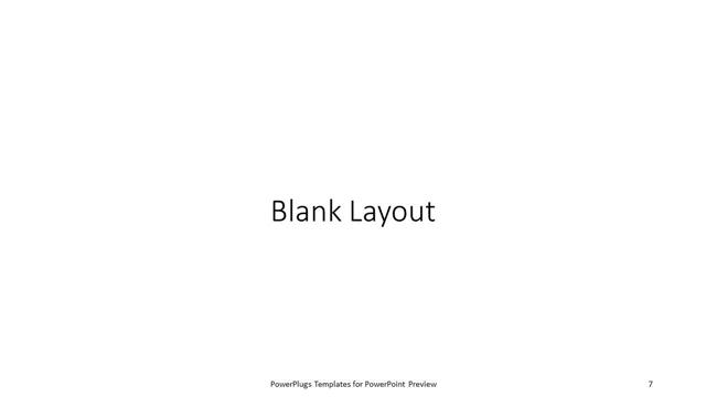 Blank presentation slide layout