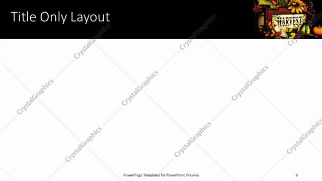 Title Only presentation slide layout