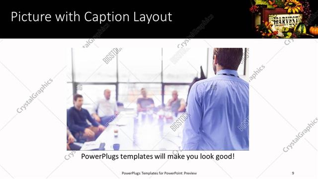 Picture with Caption presentation slide layout