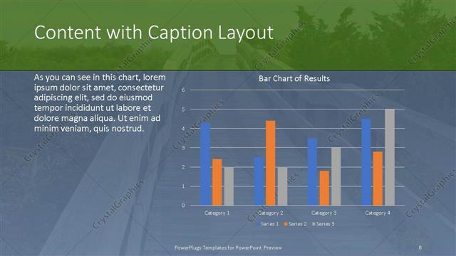 Content with Caption presentation slide layout
