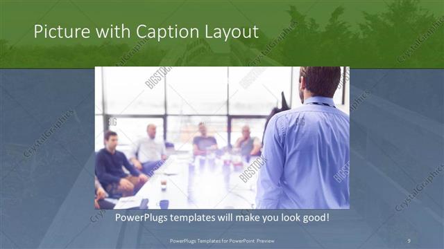 Picture with Caption presentation slide layout