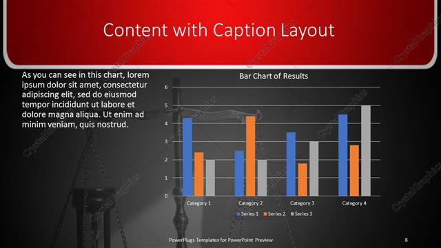 Content with Caption presentation slide layout