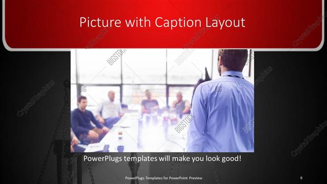 Picture with Caption presentation slide layout