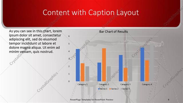 Content with Caption presentation slide layout