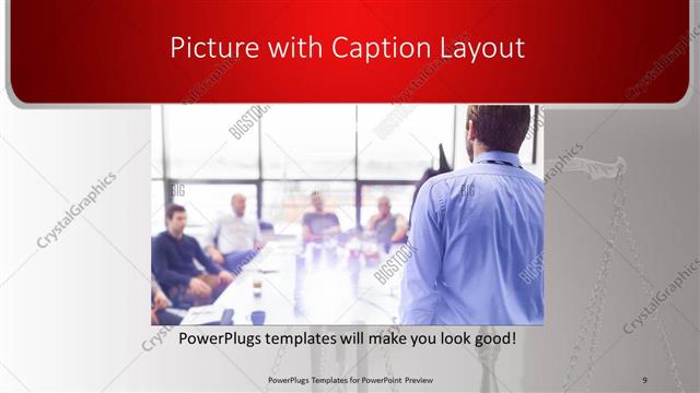 Picture with Caption presentation slide layout