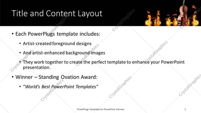 Title and Content presentation slide layout