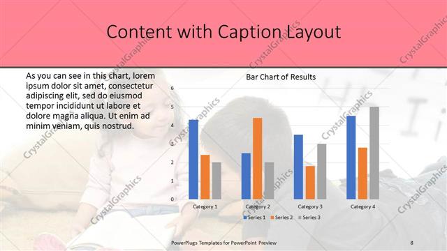 Content with Caption presentation slide layout