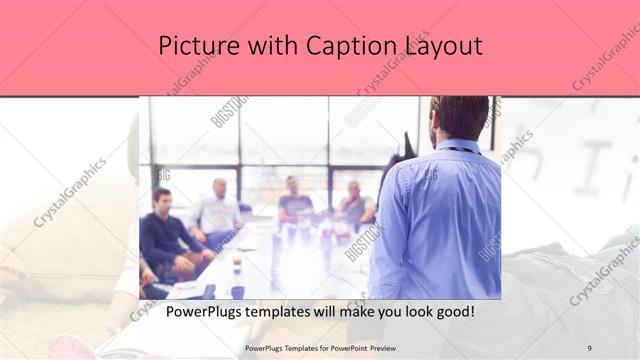 Picture with Caption presentation slide layout