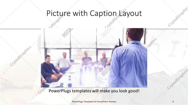 Picture with Caption presentation slide layout
