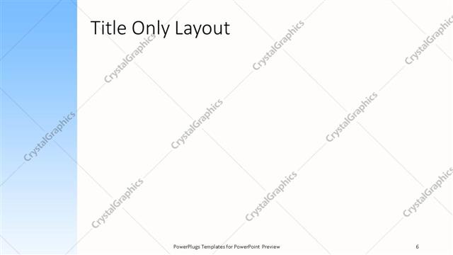 Title Only presentation slide layout
