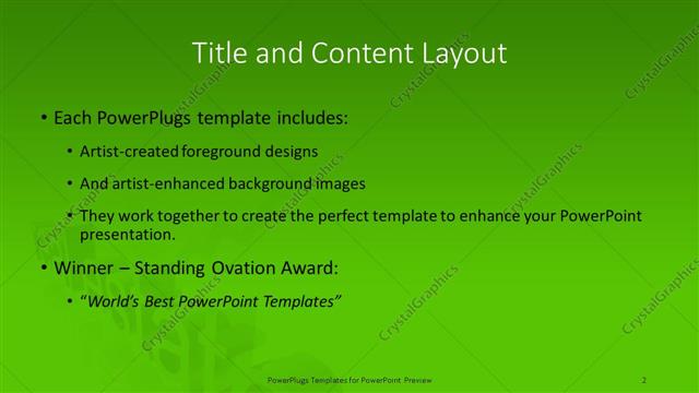 Title and Content presentation slide layout