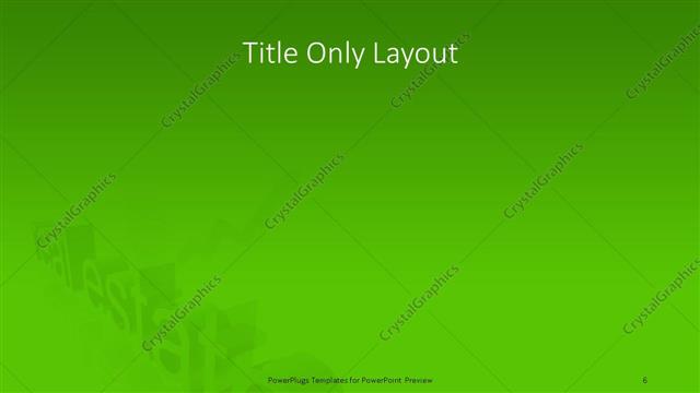 Title Only presentation slide layout