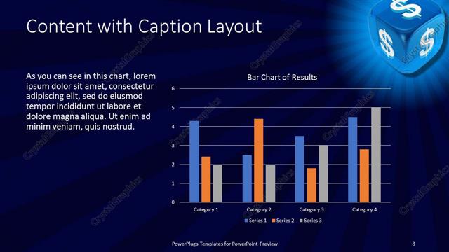 Content with Caption presentation slide layout