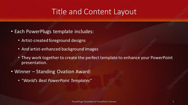 Title and Content presentation slide layout