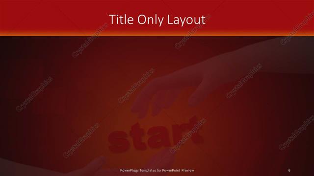 Title Only presentation slide layout