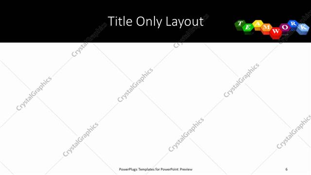 Title Only presentation slide layout