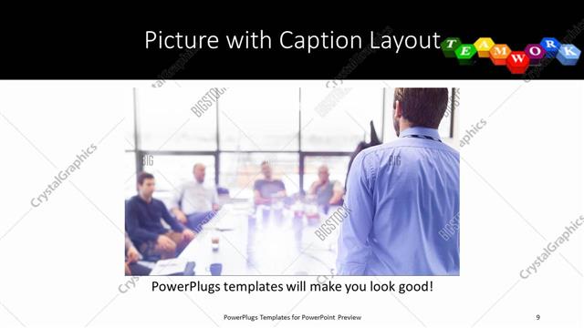 Picture with Caption presentation slide layout