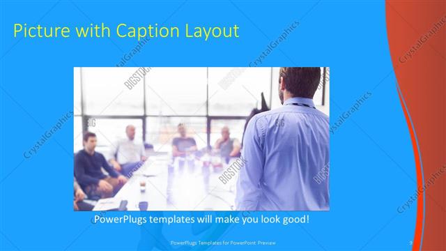 Picture with Caption presentation slide layout