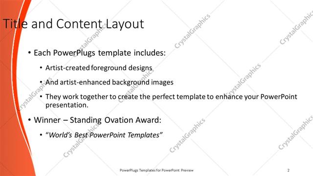 Title and Content presentation slide layout