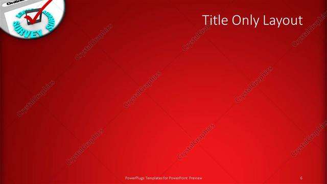Title Only presentation slide layout