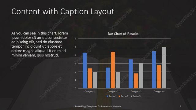 Content with Caption presentation slide layout