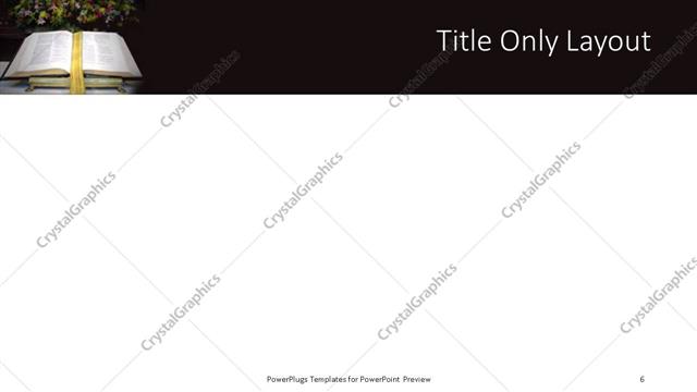 Title Only presentation slide layout