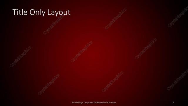 Title Only presentation slide layout