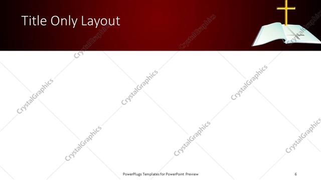 Title Only presentation slide layout