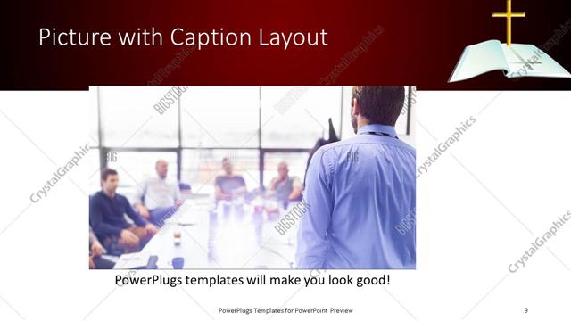 Picture with Caption presentation slide layout