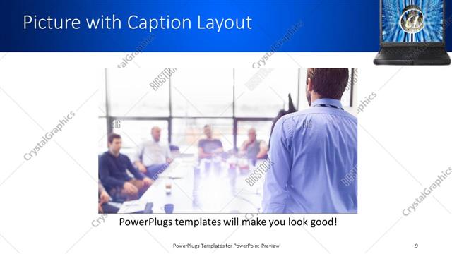 Picture with Caption presentation slide layout