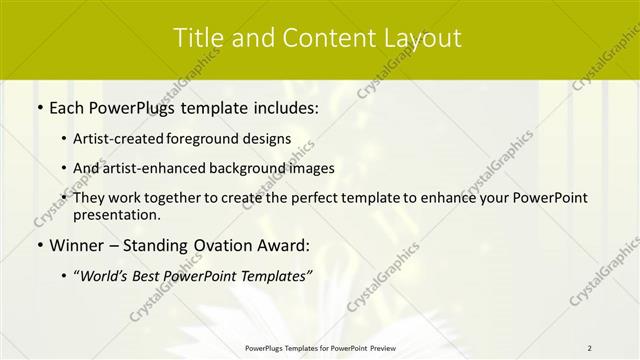 Title and Content presentation slide layout