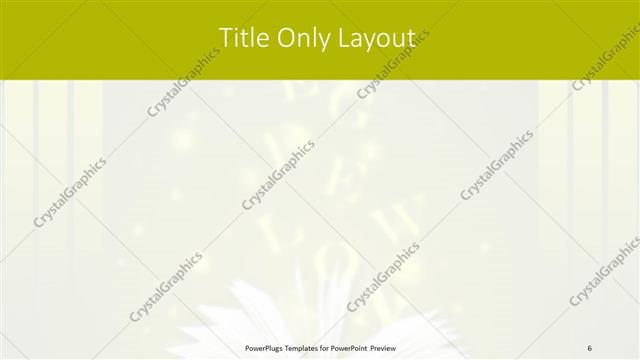Title Only presentation slide layout