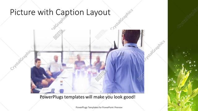 Picture with Caption presentation slide layout