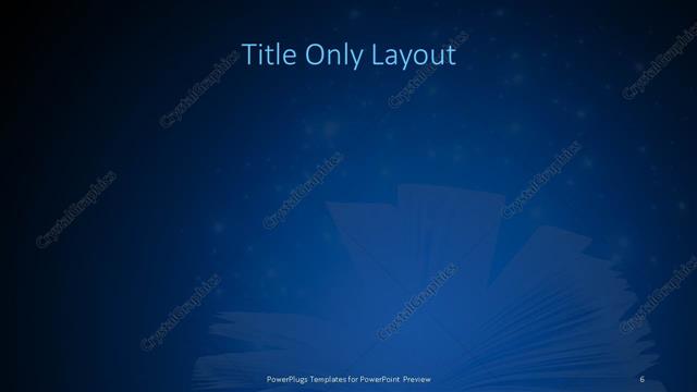 Title Only presentation slide layout