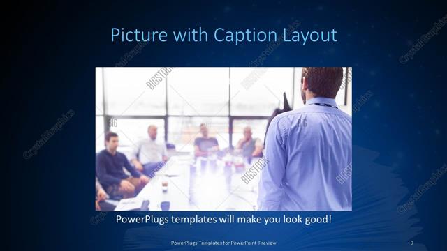 Picture with Caption presentation slide layout
