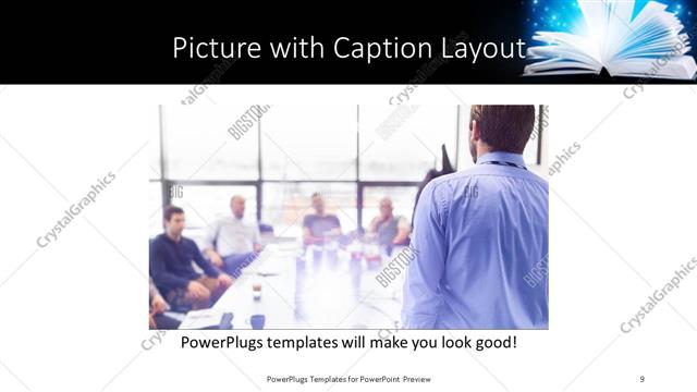 Picture with Caption presentation slide layout