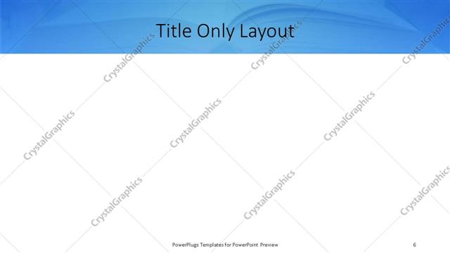 Title Only presentation slide layout
