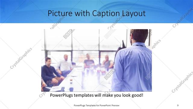 Picture with Caption presentation slide layout