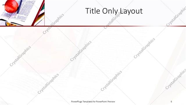 Title Only presentation slide layout