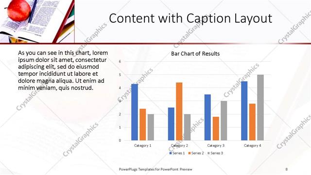 Content with Caption presentation slide layout