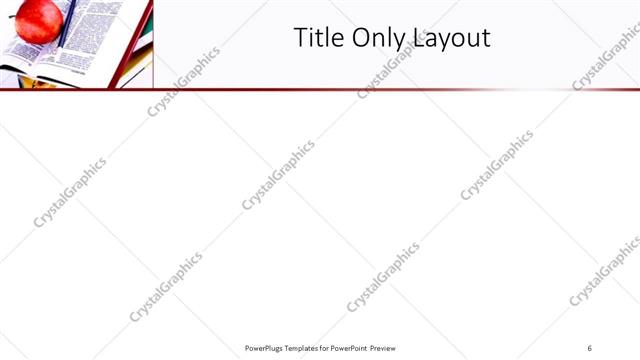 Title Only presentation slide layout
