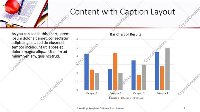 Content with Caption presentation slide layout