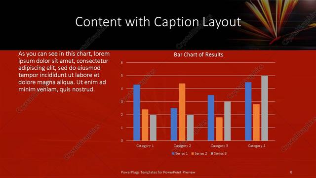 Content with Caption presentation slide layout